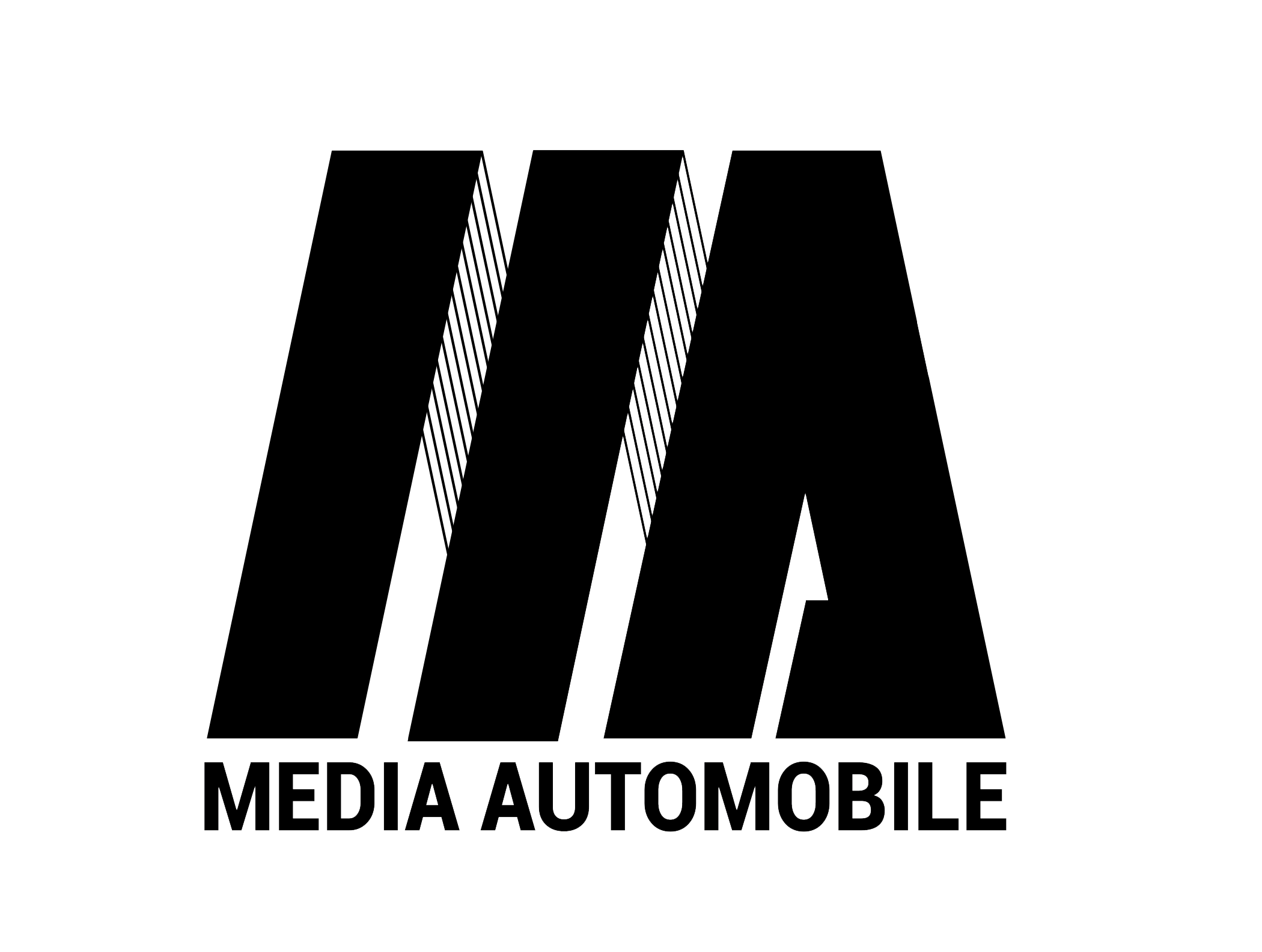 Media Automobile Logo in Schwarz mit Text