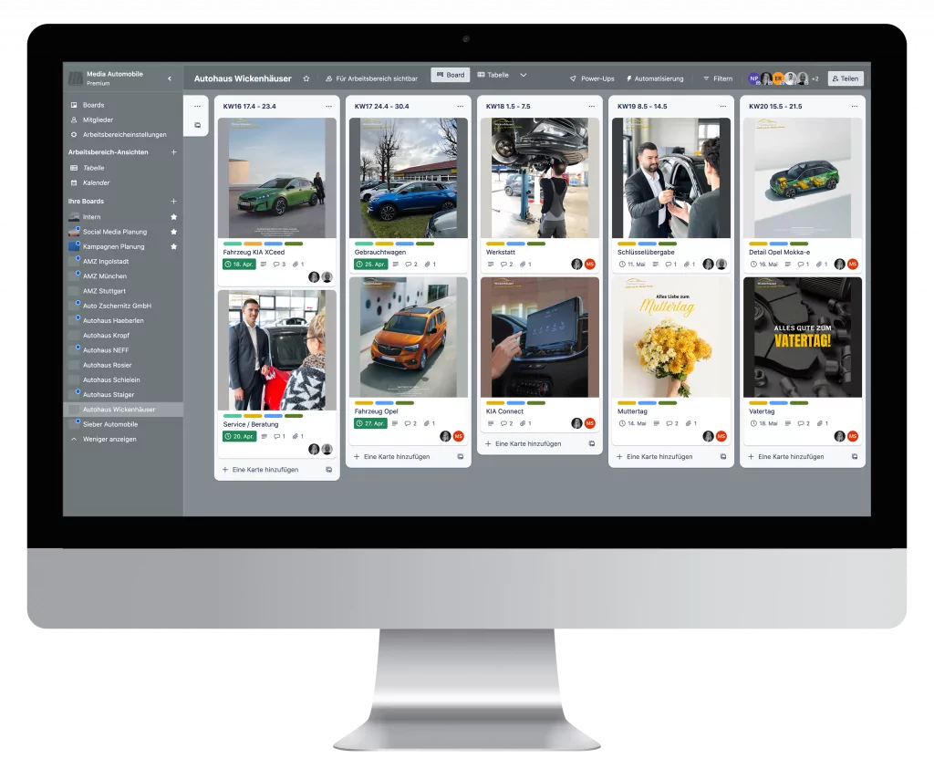 Social Media Account-Betreuung